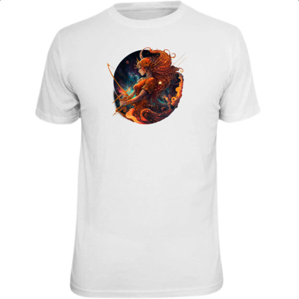 Camiseta Unissex Signo de sagitario logo de luxo