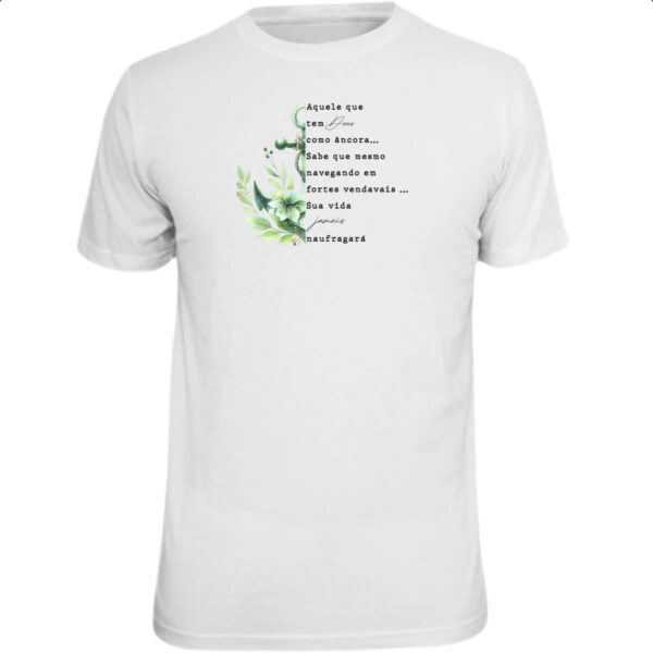 Camiseta Unissex Salmos ancora verde