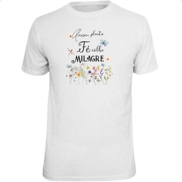 Camiseta Unissex Salmos planta fe