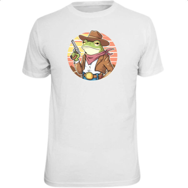 Camiseta Unissex Sapo cowboy sunset