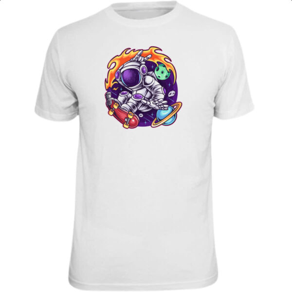 Camiseta Unissex Astronauta Skatista