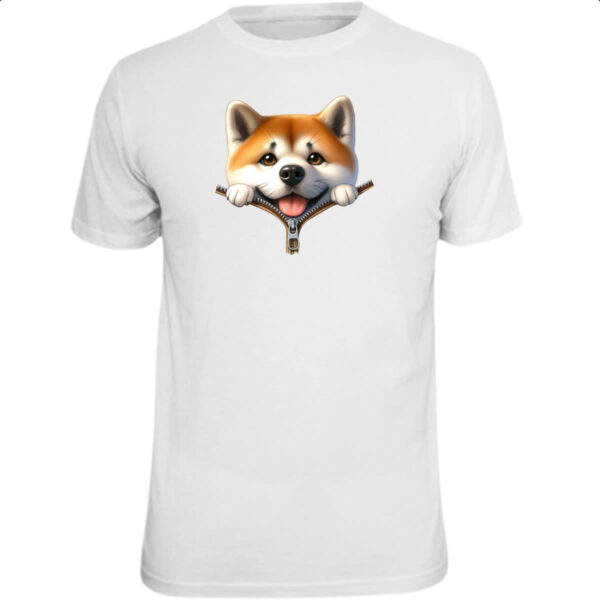Camiseta Unissex Shiba Inu no Ziper
