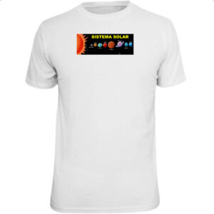 Camiseta Unissex Sistema solar noite