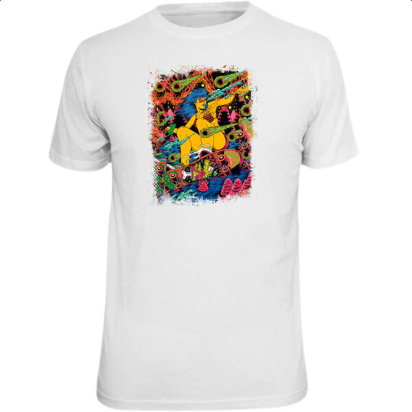 Camiseta Unissex Skatista psicodelico