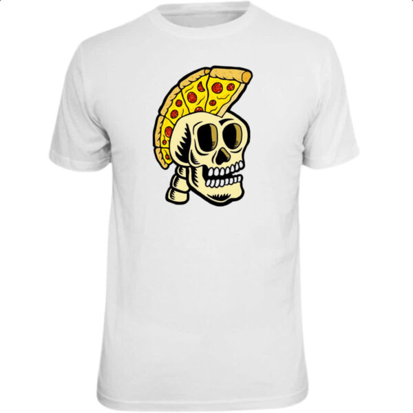 Camiseta Unissex Skull pizza gladiator