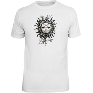 Camiseta Unissex Sol blackwork tatoo style