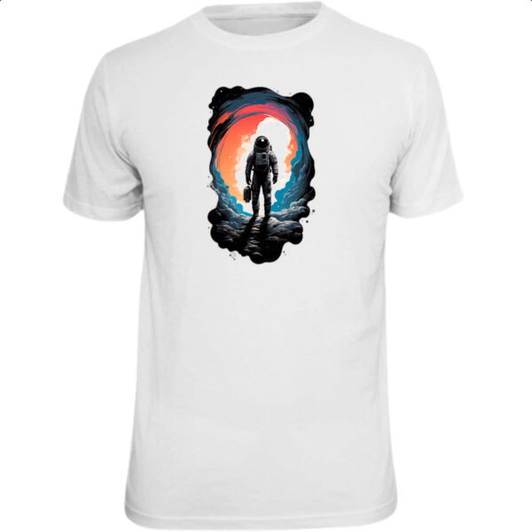Camiseta Unissex Astronauta de marmore