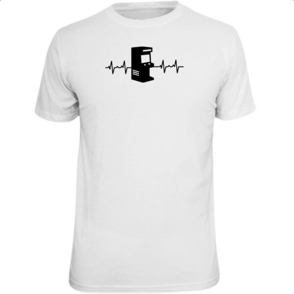 Camiseta Unissex Batimento cardiaco arcade games