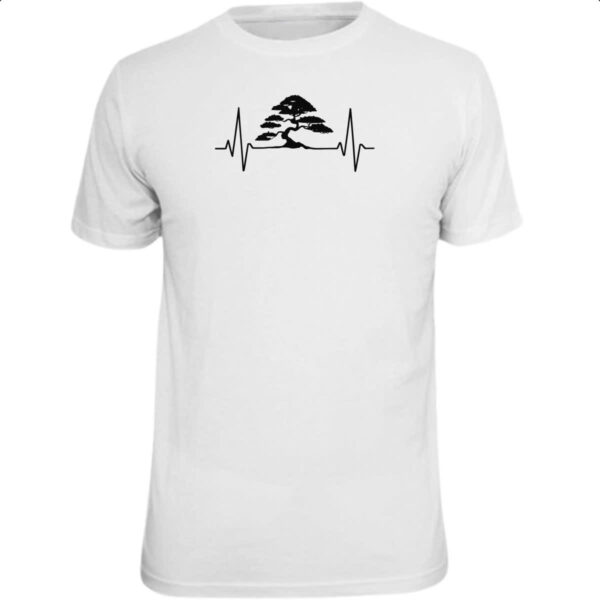 Camiseta Unissex Batimento cardiaco bonsai