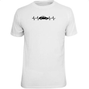 Camiseta Unissex Batimento cardiaco carro