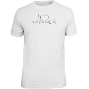Camiseta Unissex Batimento cardiaco Enfermagem