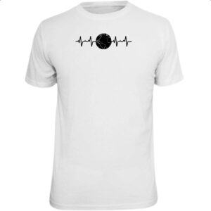 Camiseta Unissex Batimento cardiaco planeta terra