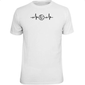 Camiseta Unissex Batimento cardiaco por Basquete