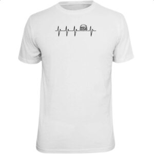 Camiseta Unissex Batimento cardiaco por Hamburger