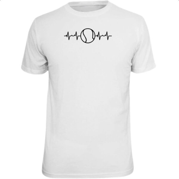 Camiseta Unissex Batimento cardiaco tenis