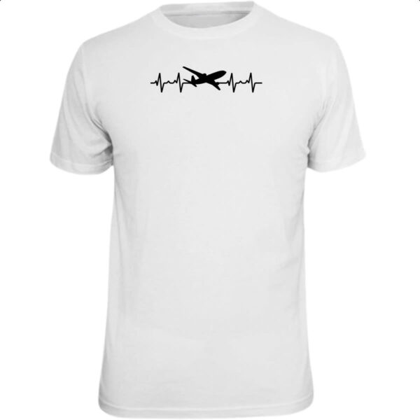 Camiseta Unissex Batimento cardiaco viagem