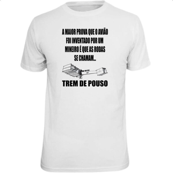 Camiseta Unissex 14 Bis Trem de pouso
