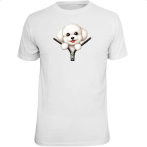 Camiseta Unissex Bichon Frise no Ziper