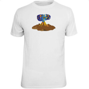 Camiseta Unissex Big Bang vulcao erupcao
