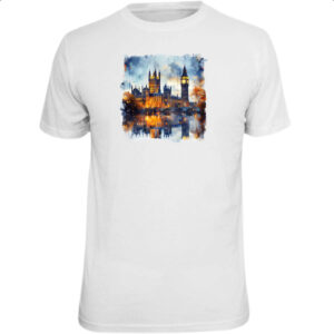 Camiseta Unissex Big Ben watercolor