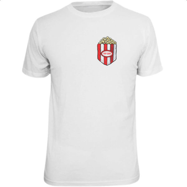 Camiseta Unissex Bolso com pipoca
