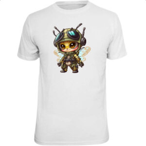 Camiseta Unissex Abelha militar