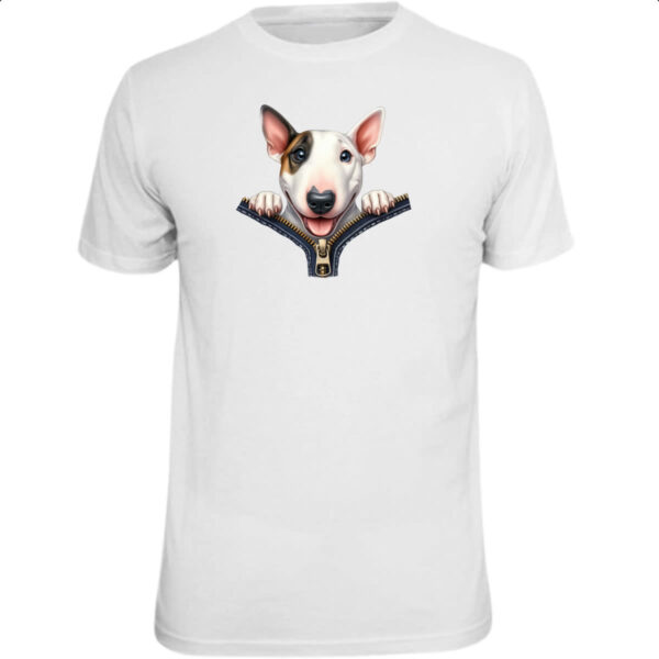 Camiseta Unissex Bull Terrier no Ziper