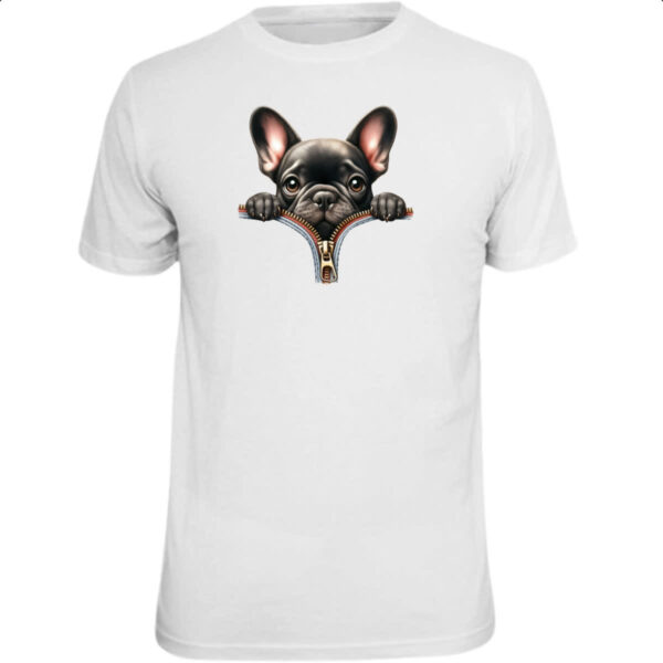 Camiseta Unissex Bulldog Frances no Ziper