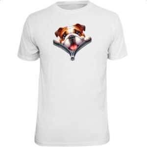 Camiseta Unissex Bulldog no Ziper