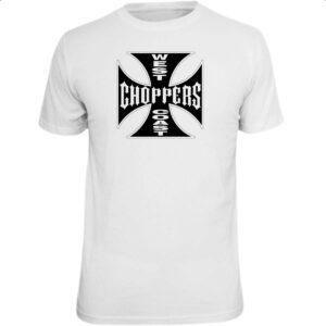 Camiseta Unissex West coast chopper cruz negra