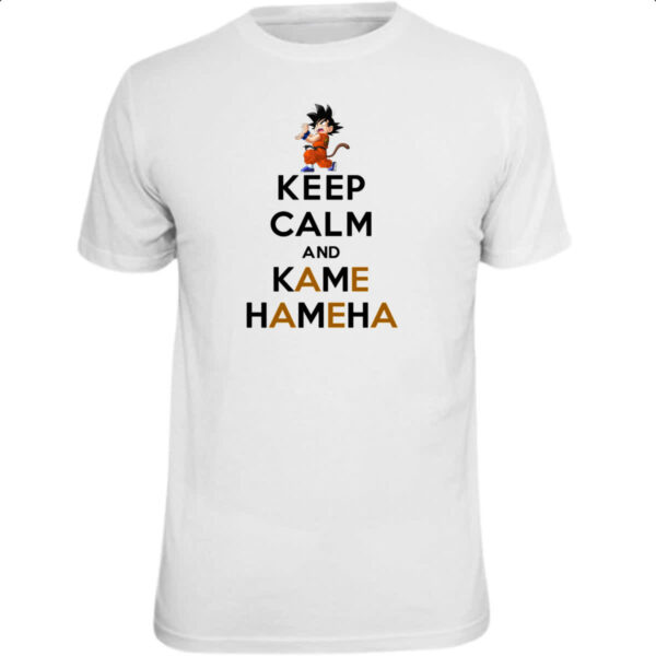 Camiseta Unissex Keep Calm and Kame Hameha