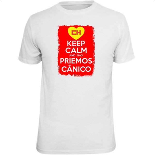 Camiseta Unissex Keep Calm and nao priemos canico