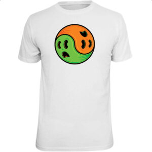 Camiseta Unissex Yin Yang Halloween