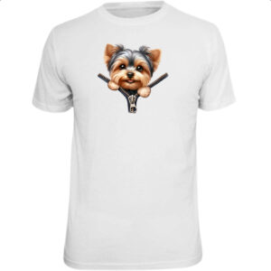 Camiseta Unissex Yorkshire Terrier no Ziper