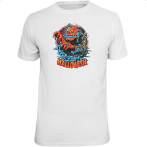 Camiseta Unissex Halloween Pumpkin Nevoeiro