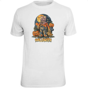 Camiseta Unissex Halloween pumpkin cemiterio
