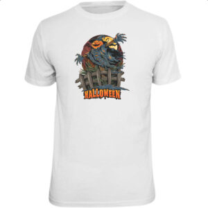 Camiseta Unissex Halloween pumpkin espantalho