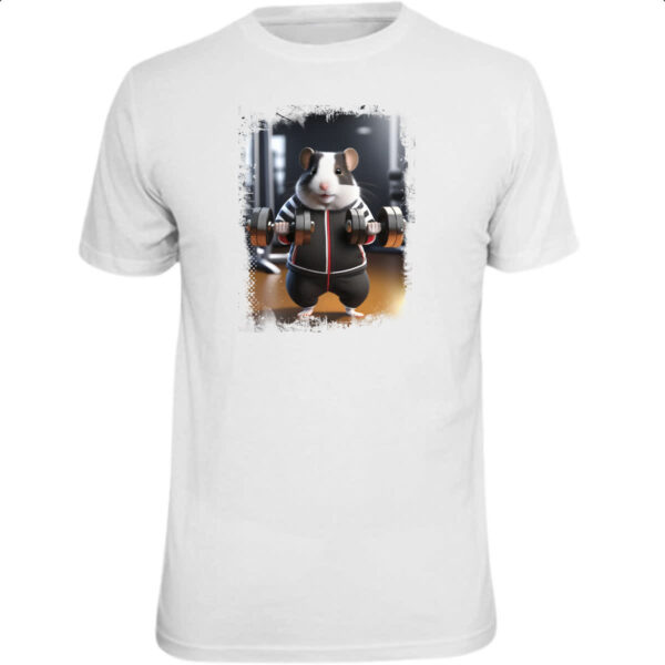Camiseta Unissex Hamster Treino Fofo