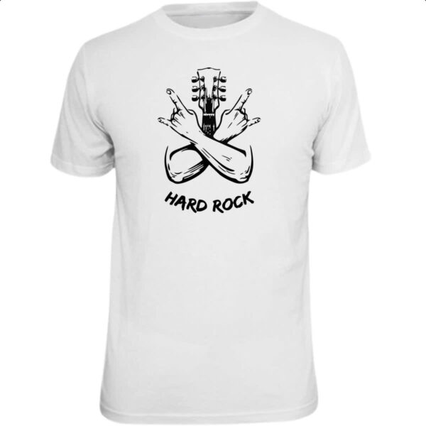 Camiseta Unissex Hard Rock Guitarra Maos