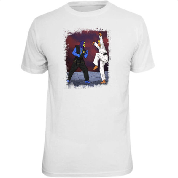 Camiseta Unissex He-Man Karate Kid parodia