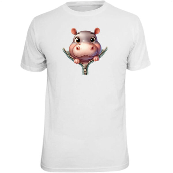 Camiseta Unissex Hipopotamo no ziper