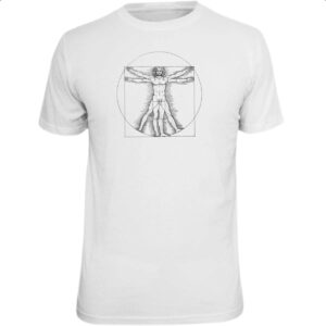 Camiseta Unissex Homem Vitruviano da Vinci