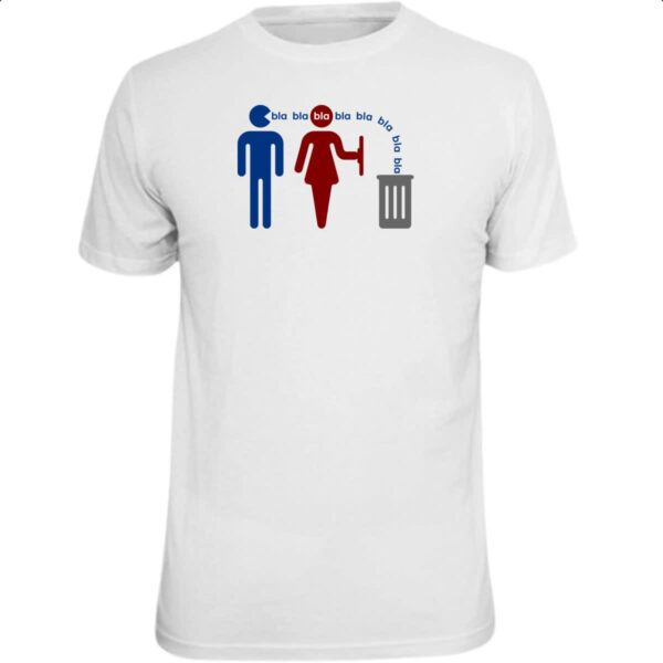 Camiseta Unissex Homem fala demais