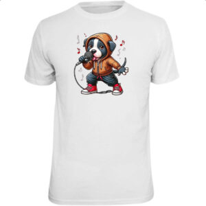 Camiseta Unissex Cachorro filhote cantor