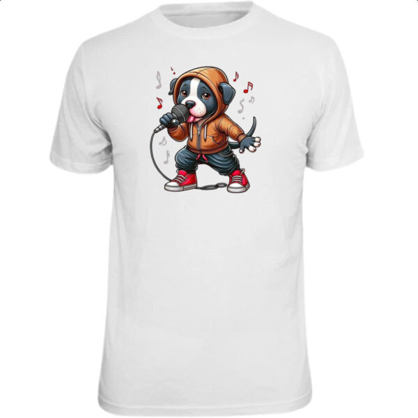 Camiseta Unissex Cachorro filhote cantor