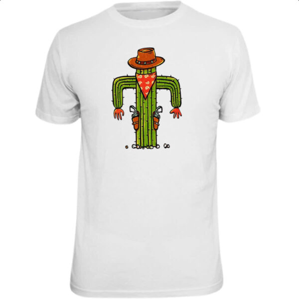 Camiseta Unissex Cacto cowboy