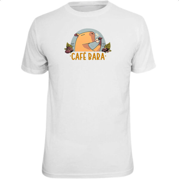 Camiseta Unissex Cafe bara capivara
