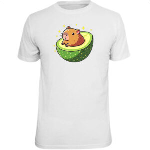 Camiseta Unissex Capibacate capivara no abacate