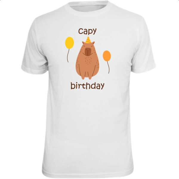Camiseta Unissex Capivara capy birthday