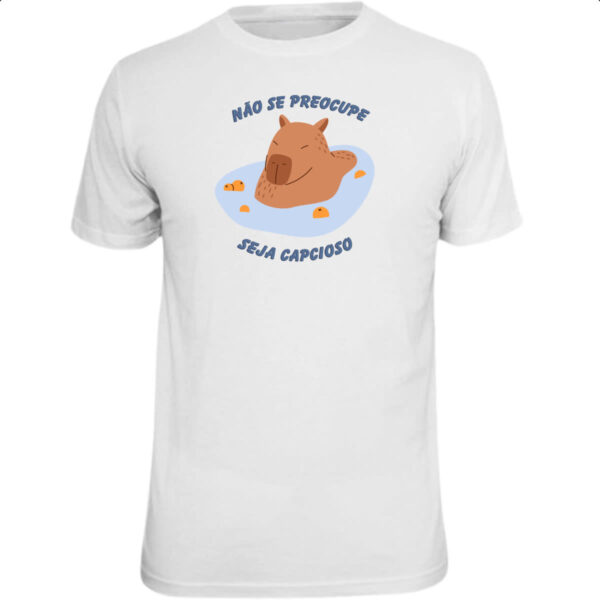 Camiseta Unissex Capivara de boas na lagoa